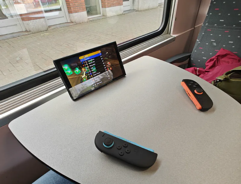 Played some Mario Kart on the train