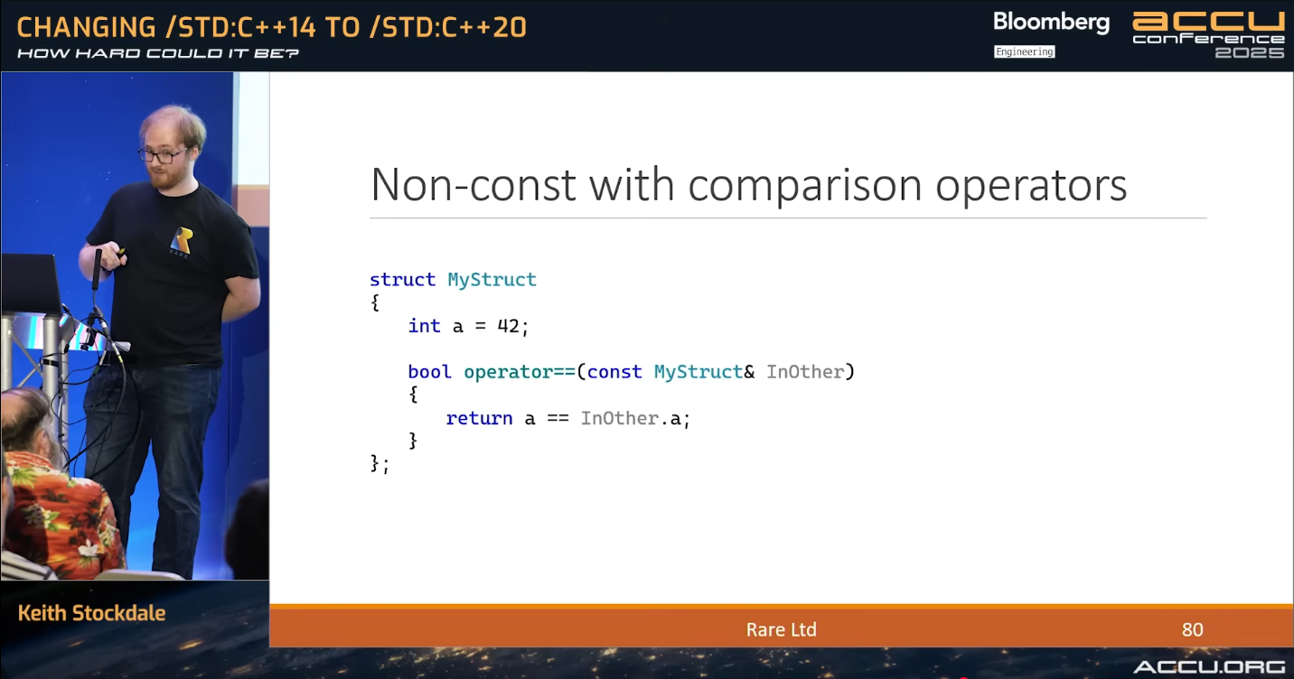 ACCU 2025 - Changing /std:c++14 to /std:c++20: How hard could it be?
